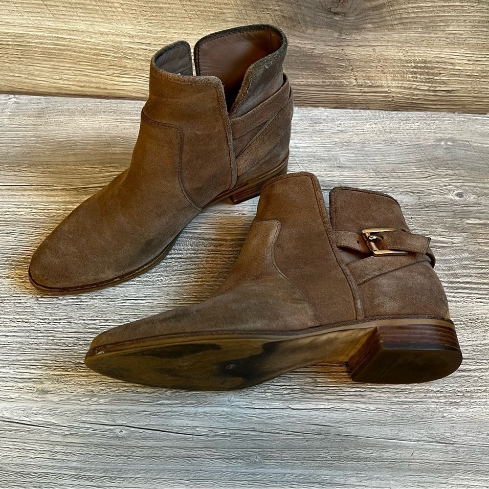 Michael Kors Salem suede buckled and elastic Bootie size 8 - Picture 5 of 12